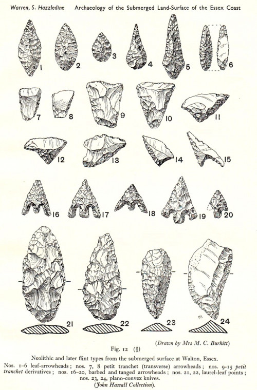 Walton on the Naze John Hassall flints 2 Copyright: William George