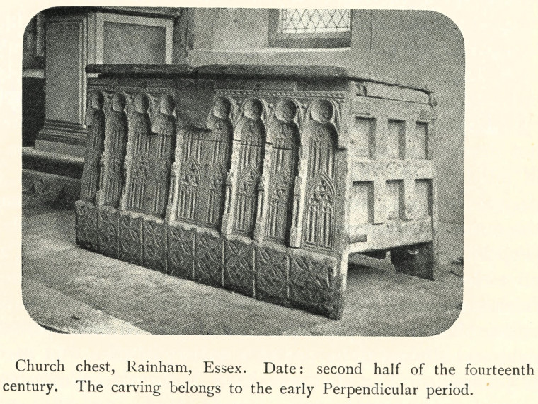 Rainham 1300s Church Chest 1912 image Copyright: William George