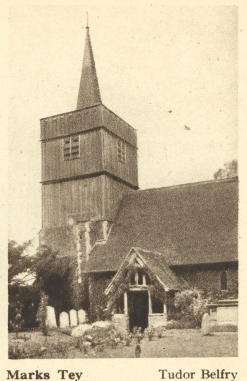 Marks Tey Tudor Belfry Arthur Mee 1942 Copyright: Arthur Mee 1942