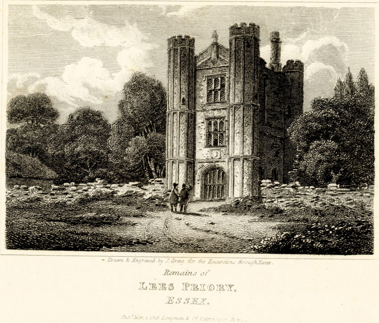 Lees Priory Excursions through Essex 1819 Copyright: William George
