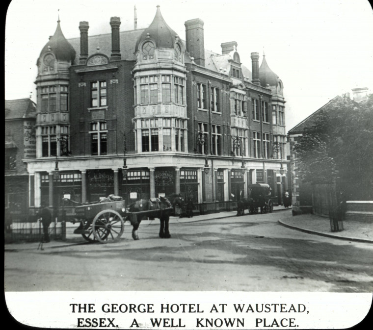 Wanstead The George Hotel Magic Lantern Slide Copyright: Magic Lantern Slide