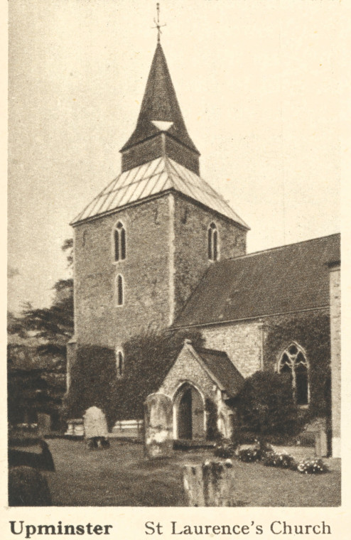 Upminster St Laurence Church Mee 1942 Copyright: Arthur Mee 1942