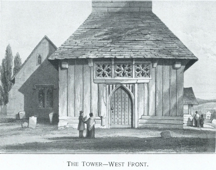 Stock Church West Tower Print Copyright: William George