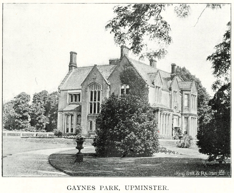 Gaynes Park Country Seat 1897 Copyright: William George