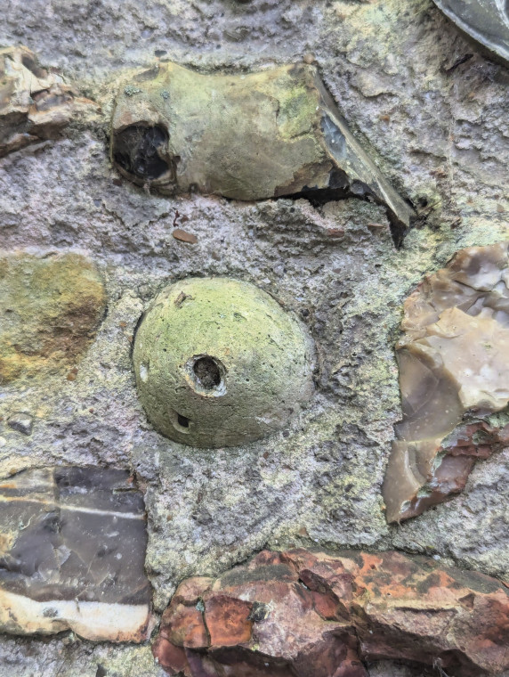 Abbess Roding Church Fossil Sponge 17th September 2024 Copyright: William George