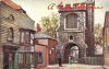 Barking Curfew Tower Coloured Christmas Postcard View  