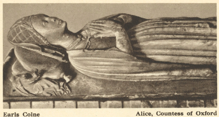 Earls Colne Alice Countess of Oxford Arthur Mee 1942 Copyright: Arthur Mee 1942