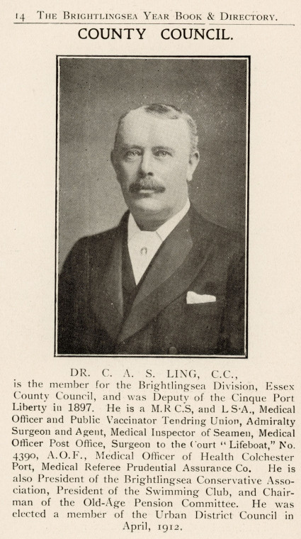 Dr C A S Ling Brightlingsea Year Book Copyright: Brightlingsea Year Book