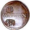 Walton on Naze Copperas Token Walton 1736 