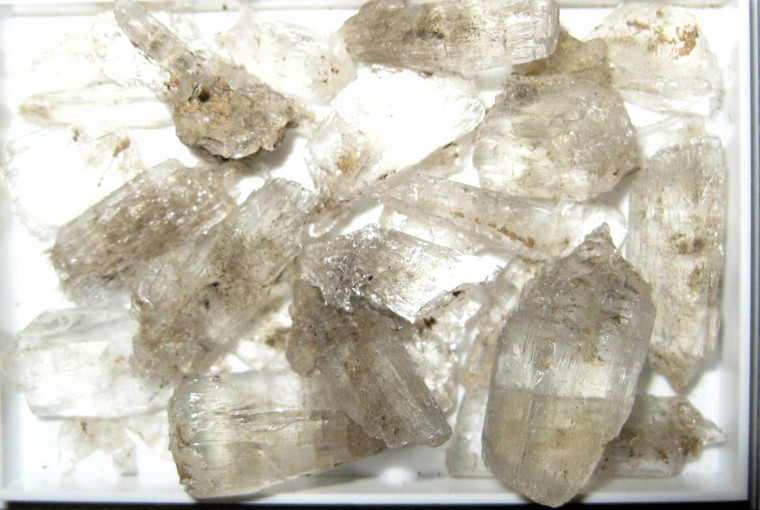 Selenite crystals known as Wrabness Diamonds Copyright: William George