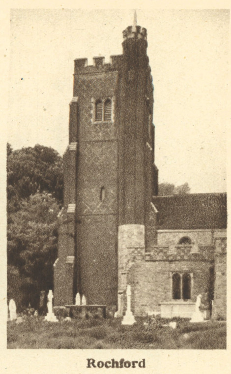 Rochford Church Arthur Mee 1942 Copyright: Arthur Mee 1942