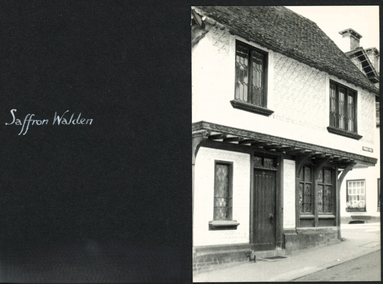 Saffron Walden Jettied Building Photograph Album 1955 Copyright: Photograph Album