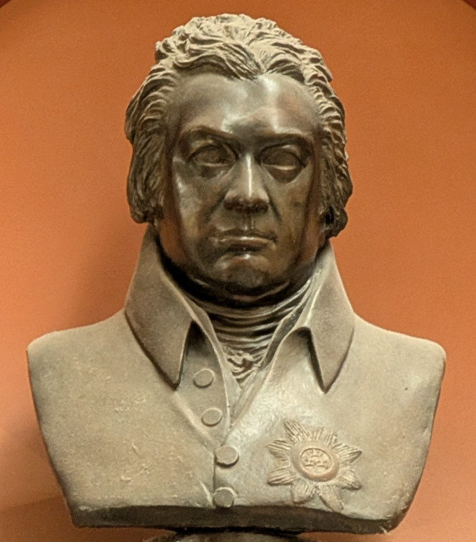 Sir Joseph Banks 1743 to 1820 bust Copyright: Anne Seymour Damer