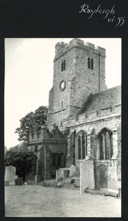 Rayleigh Church Tower and Porch  Photograph Album 1955 Copyright: Photograph Album