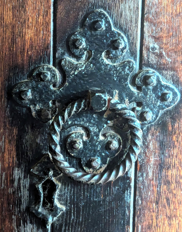 Abbess Roding Church Door Handle 17th September 2024 Copyright: William George