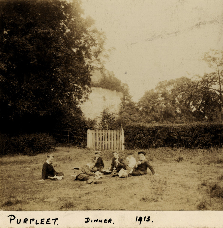 Purfleet Photograph dinner 1913 Copyright: Photograph