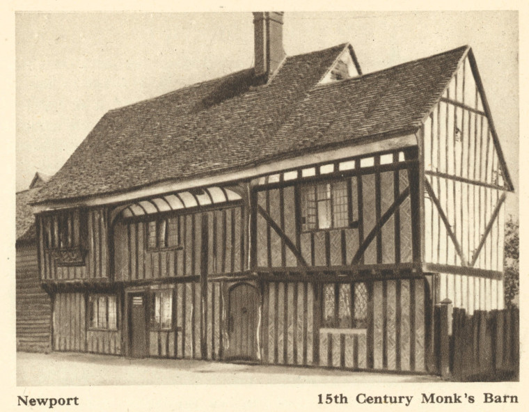 Newport Monks Barn Arthur Mee 1942 Copyright: Arthur Mee 1942