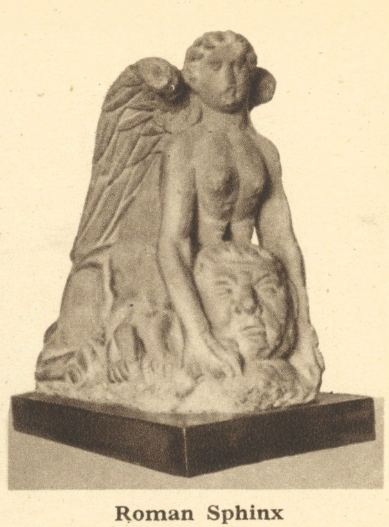 Colchester Roman Sphinx Arthur Mee 1942 Copyright: Arthur Mee 1942