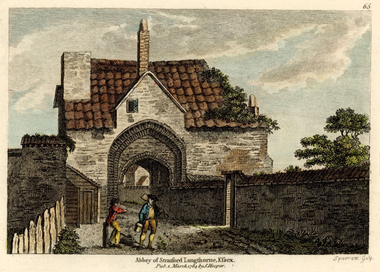 Stratford Langthorne Abbey Gateway 1784 Print Copyright: William George