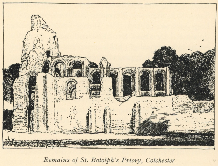 Colchester St Botolph Priory Bax 1939 Copyright: F L Griggs