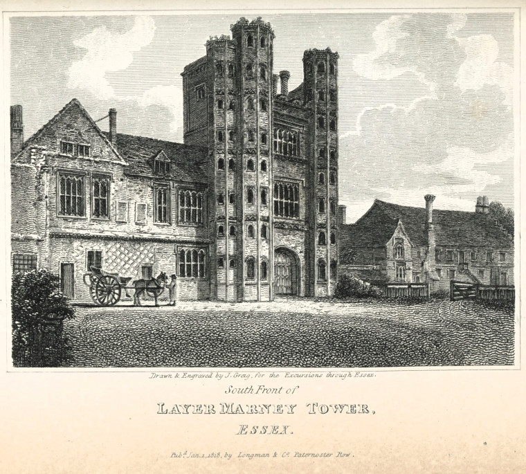 Layer Marney Tower Essex Excursions 1818 Copyright: J Greig