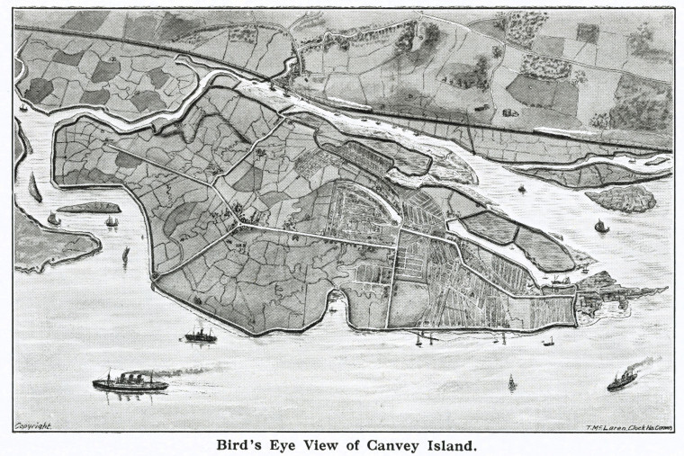 Canvey Birds Eye View Captivating Canvey 1930 Copyright: T McLaren