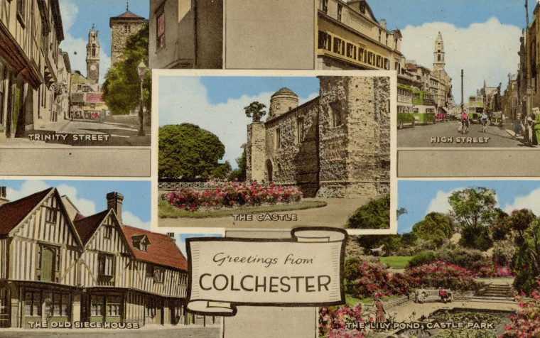 Colchester Greetings Post Card Copyright: William George
