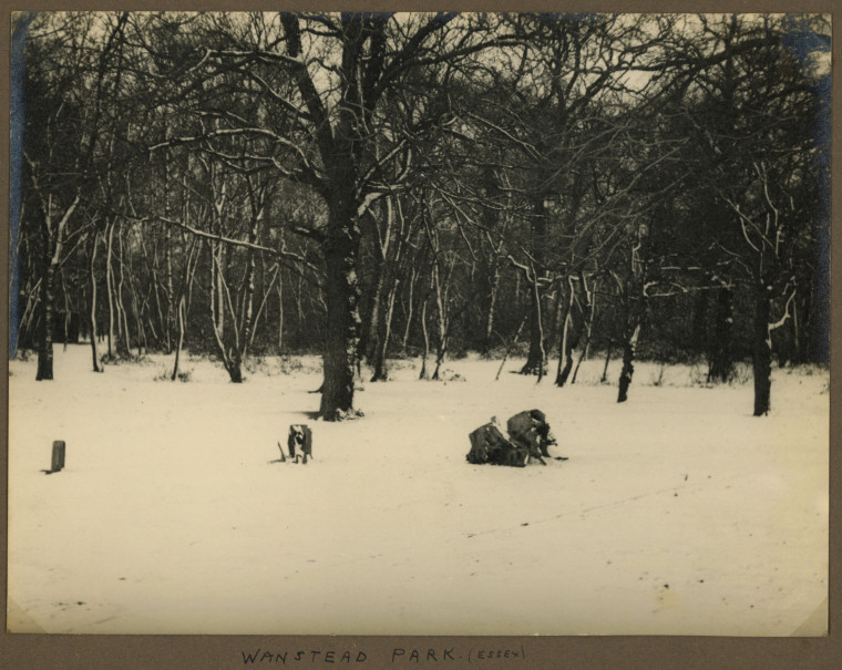 Wanstead Park Snow 1940s Copyright: Photograph Album