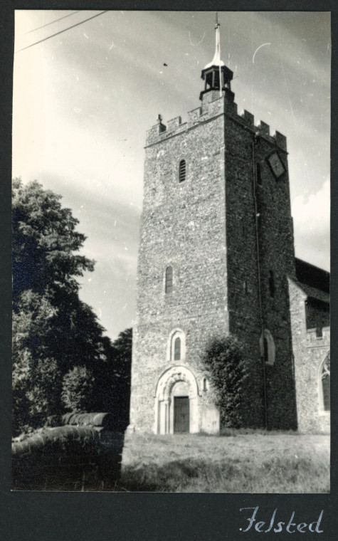 Felsted Church Tower 1955 Photograph Album Copyright: Photograph Album