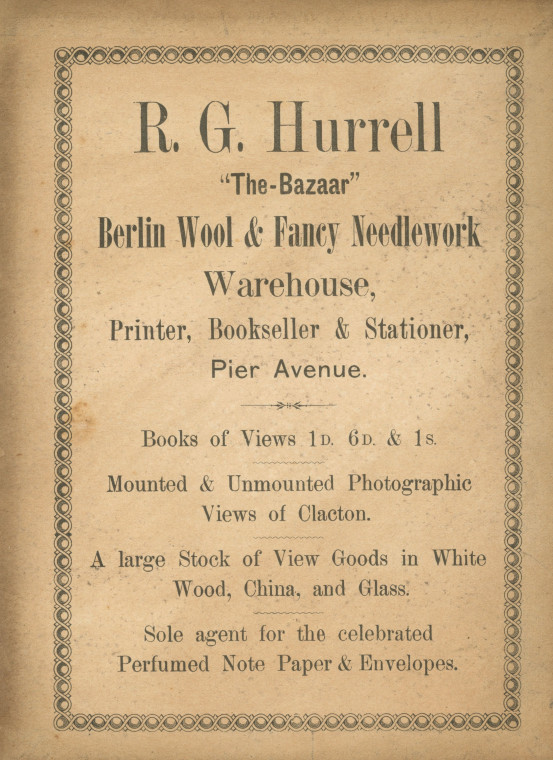 Clacton Hurrell Album Advert Copyright: Hurrell Album