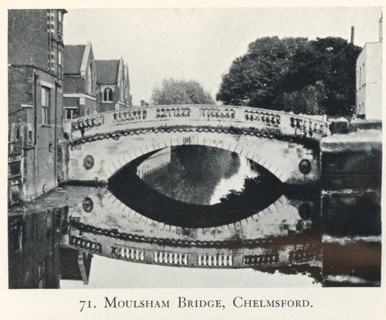 Moulsham Bridge Ancient Bridges E Jervoise 1932 Copyright: Edwyn Jervoise 1932