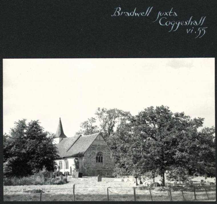 Bradwell juxta Coggeshall Church from SE 1955 Photograph Album Copyright: Photograph Album