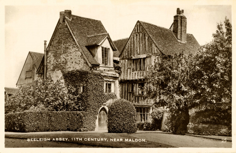 Beeleigh Abbey near Maldon Post Card Copyright: Post Card