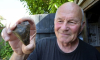 Anthony Gees with Otodus megalodon shark tooth from Clacton 